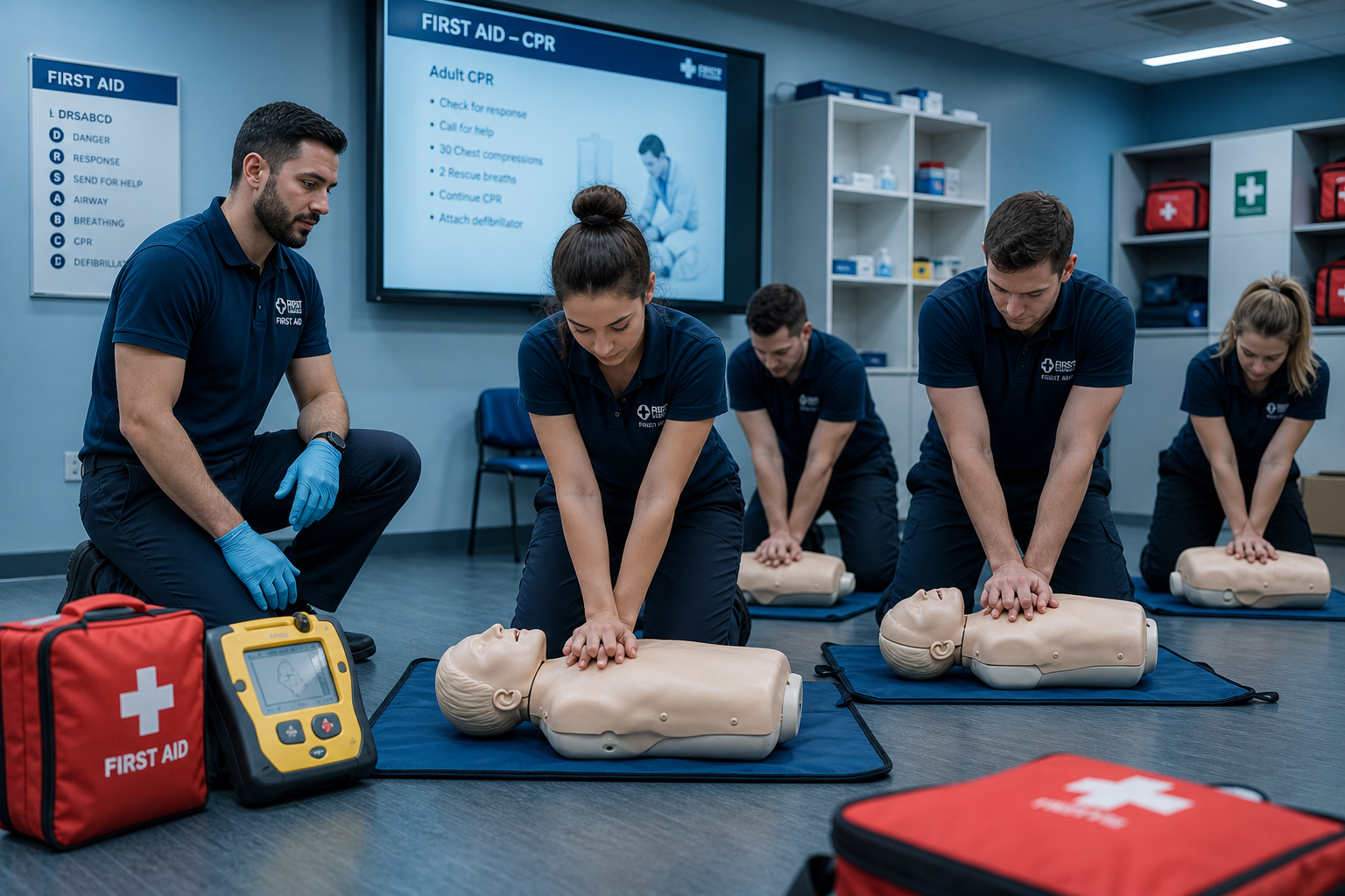 Core life-saving skills, clinically taught
